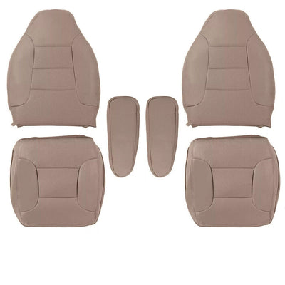 For 1992-1996 Ford Bronco Eddie Bauer Driver&Passenger Complete Seat Covers Tan