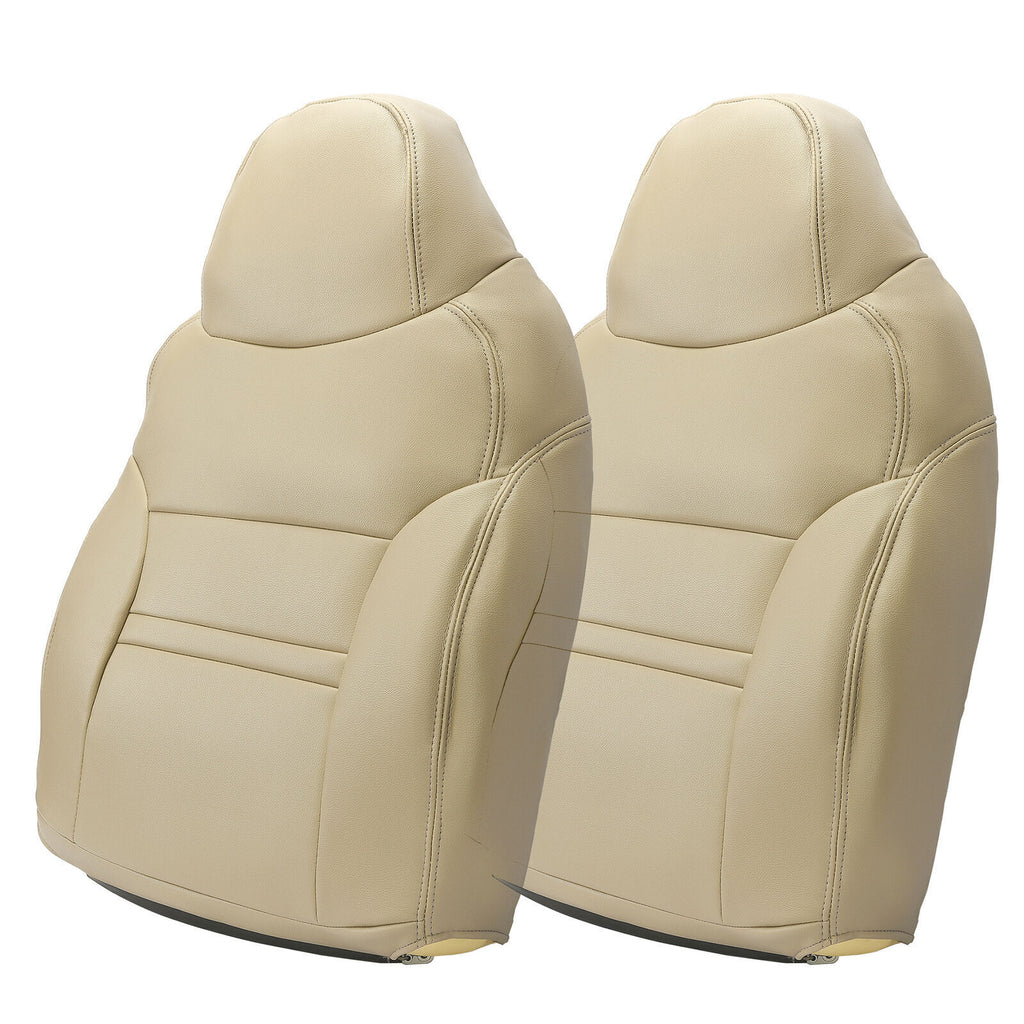 For 2000 2001 Ford Excursion Limited Front Bottom & Top Leather Seat Cover Tan