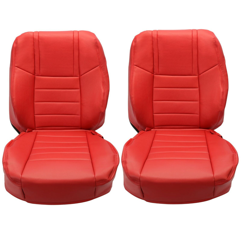 For Dodge Challenger SE SXT RT 2011-2014 Red Seat Covers Front & Rear Full Set