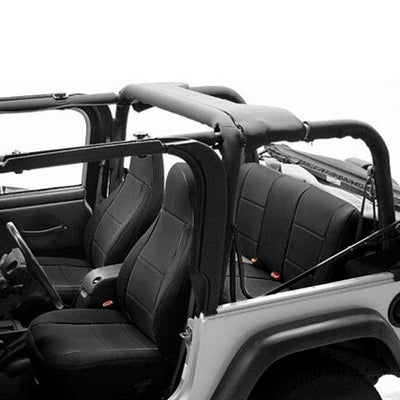Front & Rear Full Set Seat Covers for Jeep Wrangler YJ TJ CJ7 CJ8 1976-2002