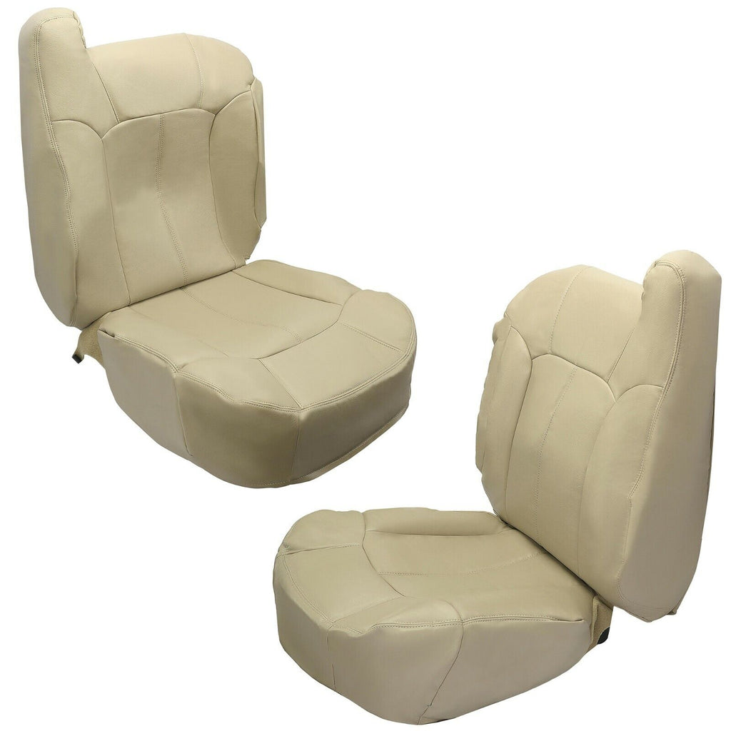 Tan Complete Front Seat Covers Kit for Chevy Tahoe Suburban 1500 2500 1999-2002