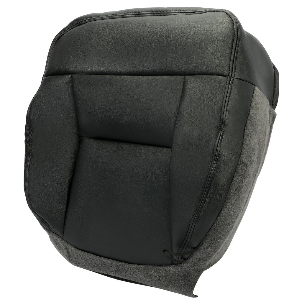 For 2004-06 07 2008 Ford F150 Replacement Driver Bottom Seat Cover Black Leather