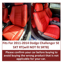 Load image into Gallery viewer, For Dodge Challenger SE SXT RT 2011-2014 Red Seat Covers Front &amp; Rear Full Set