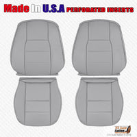 2014 Mercedes Benz C250 C300 C350 Front Driver Passenger Leather Seat Cover Gray