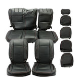 For Jeep Wrangler JL Unlmited 4DR 18-23 Full Set Seat Cover Synthetic Leather