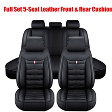 Load image into Gallery viewer, For Ford Leather 5 Seats Car Seat Cover Front Rear Full Set Cushion Pad