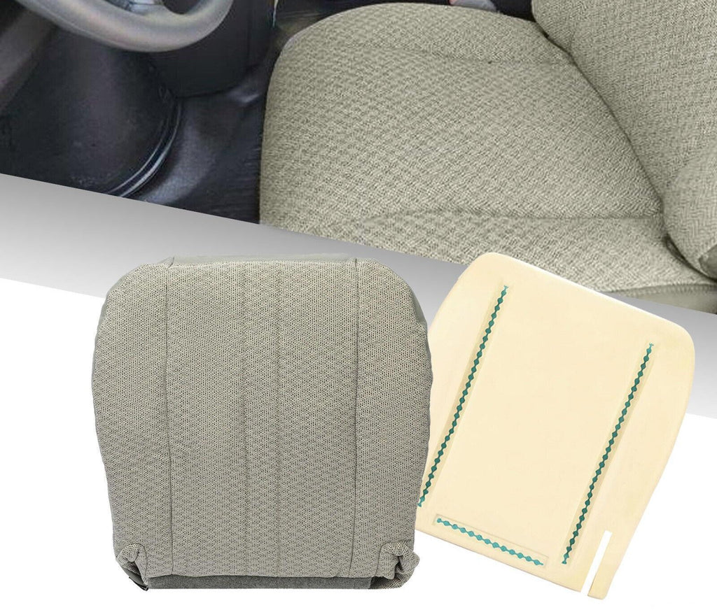 Driver Bottom Seat Cover + Foam Cushion for Chevy Express GMC Savana Van 03-14