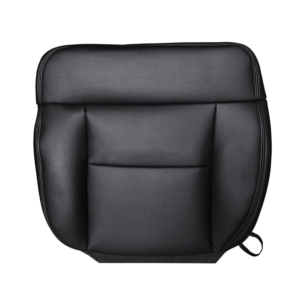 For 2004-06 07 2008 Ford F150 Replacement Driver Bottom Seat Cover Black Leather