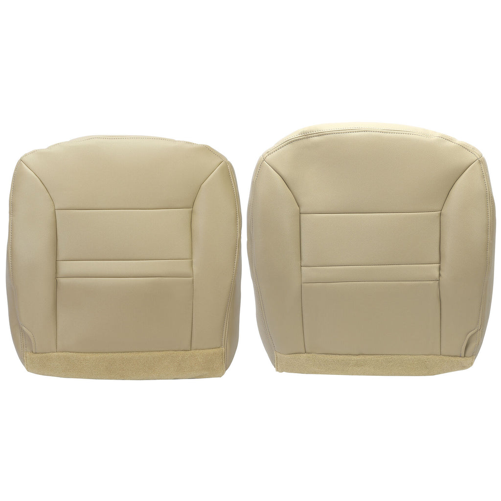 For 2000 2001 Ford Excursion Limited Front Bottom & Top Leather Seat Cover Tan