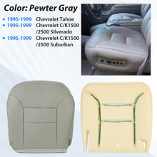 Load image into Gallery viewer, Driver Bottom Seat Cushion Foam&amp;Seat Cover Gray for Chevy Silverado Tahoe 95-99