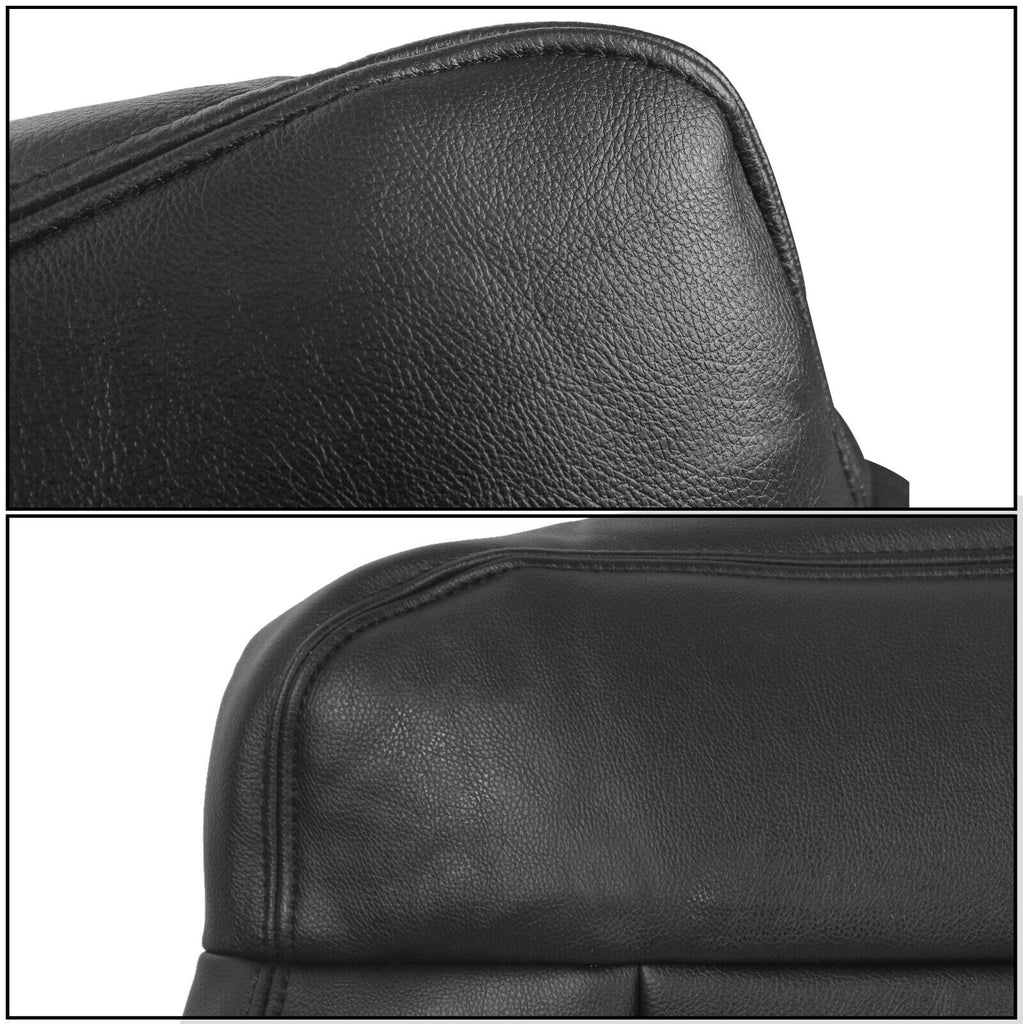 For 2004-06 07 2008 Ford F150 Replacement Driver Bottom Seat Cover Black Leather