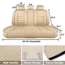 Load image into Gallery viewer, For Ford Leather 5 Seats Car Seat Cover Front Rear Full Set Cushion Pad