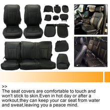 Load image into Gallery viewer, For 2017-22 Ford F250 Super Duty XLT Crew Cab Full Seat Cover Replacement Black