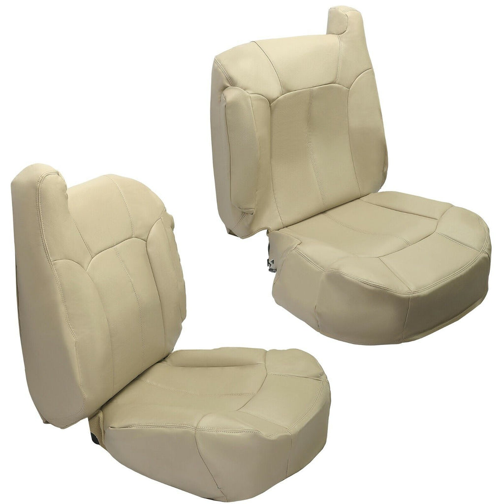 Tan Complete Front Seat Covers Kit for Chevy Tahoe Suburban 1500 2500 1999-2002