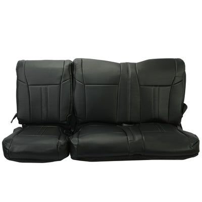 For 2017-22 Ford F250 Super Duty XLT Crew Cab Full Seat Cover Replacement Black