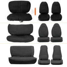 Load image into Gallery viewer, Front &amp; Rear Full Set Seat Covers for Jeep Wrangler YJ TJ CJ7 CJ8 1976-2002