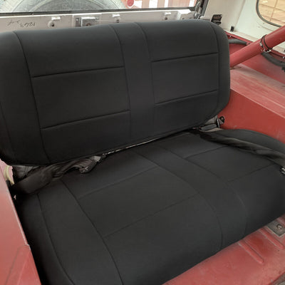 Front & Rear Full Set Seat Covers for Jeep Wrangler YJ TJ CJ7 CJ8 1976-2002