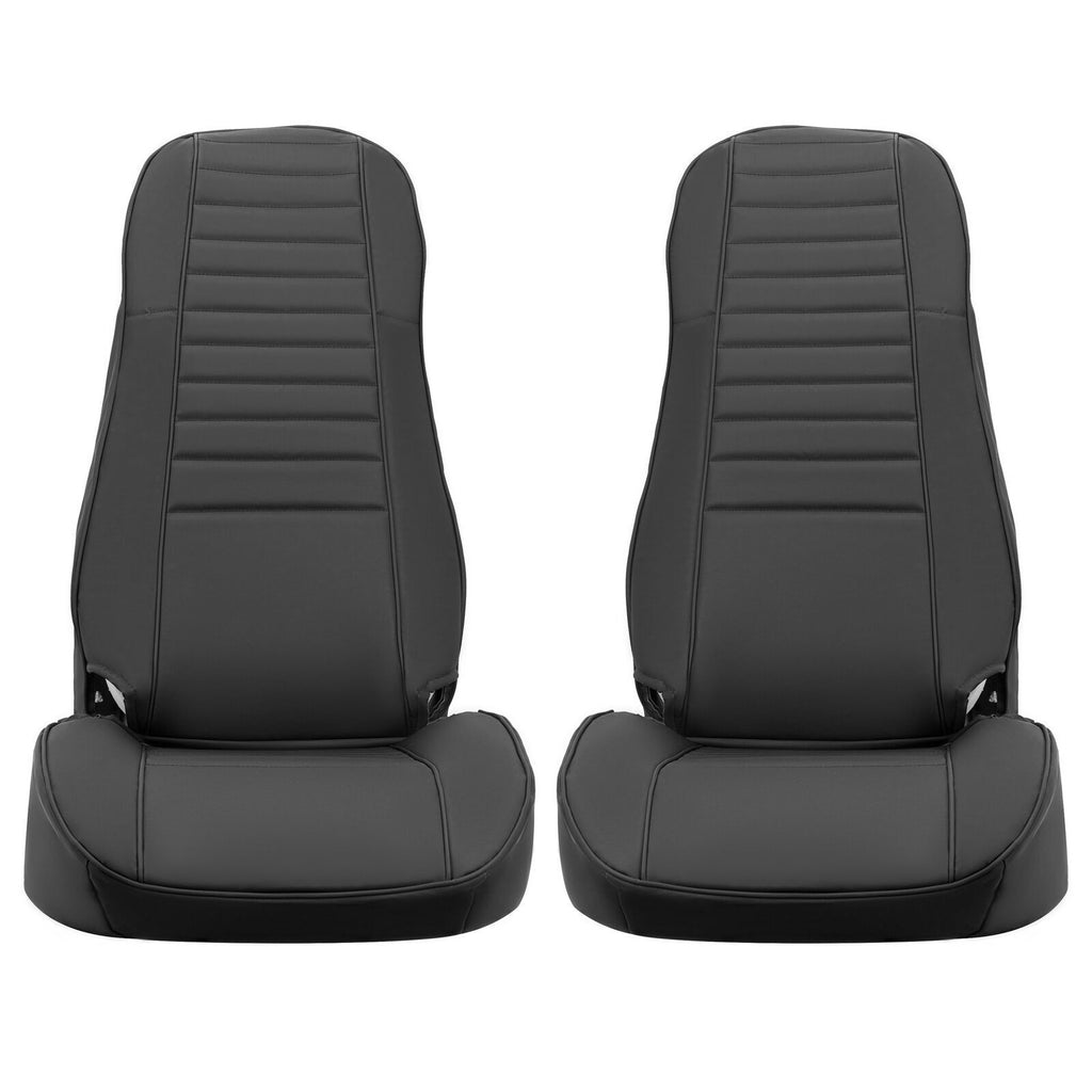 Front & Rear Full Set Seat Covers for Jeep Wrangler YJ TJ CJ7 CJ8 1976-2002