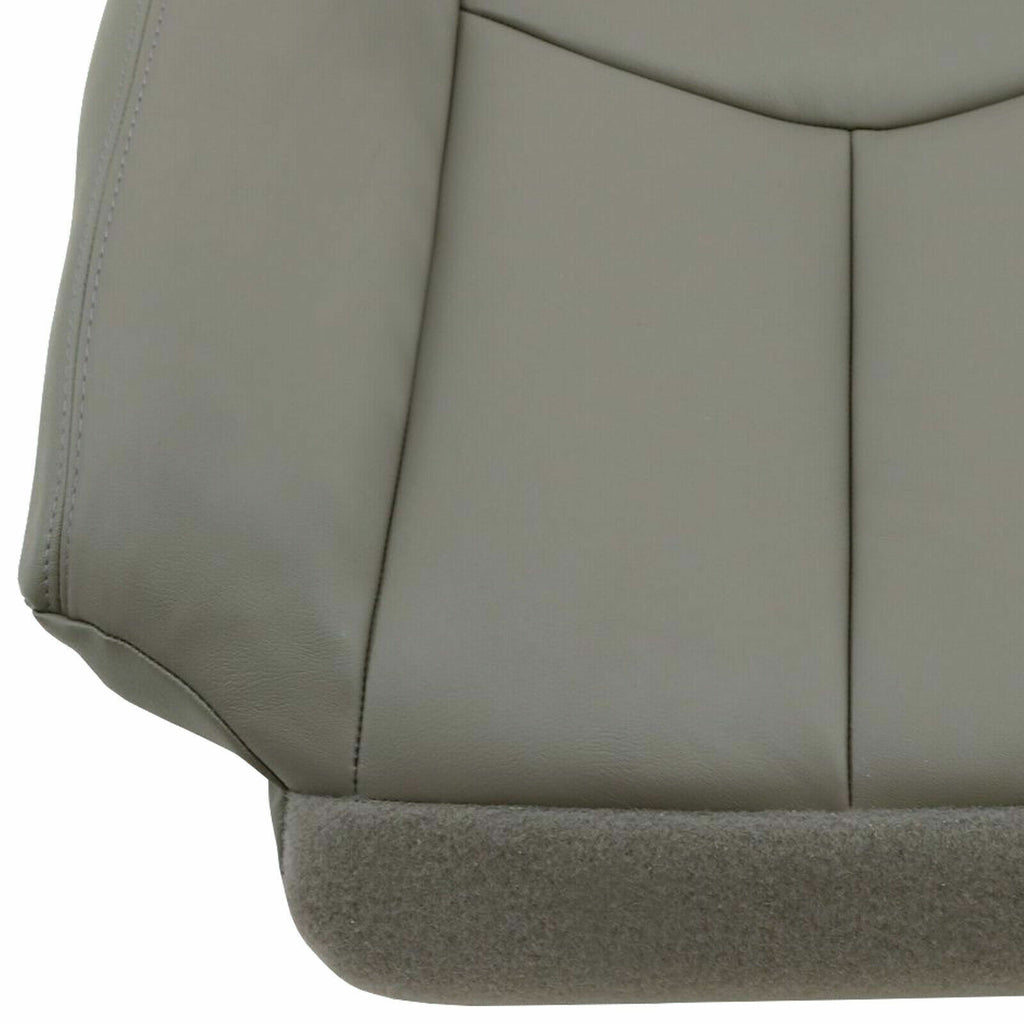 For 2003 2004 05 2006 Chevy Tahoe Suburban Driver Bottom Leather Seat Cover Gray