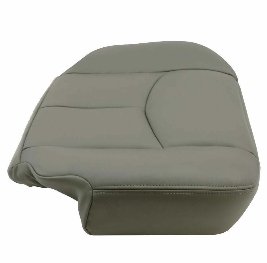 For 2003 2004 05 2006 Chevy Tahoe Suburban Driver Bottom Leather Seat Cover Gray