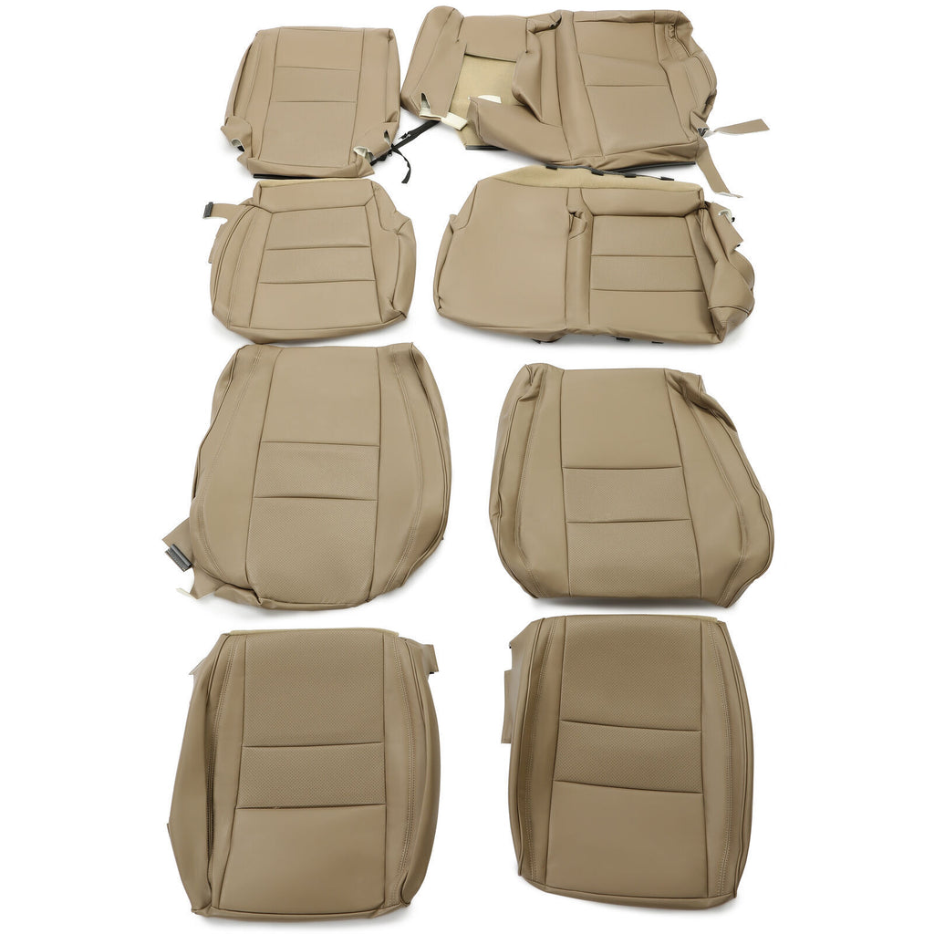 Beige Full 5-Seat Cover Cushion Set Front & Rear for Jeep Grand Cherokee 2011-19