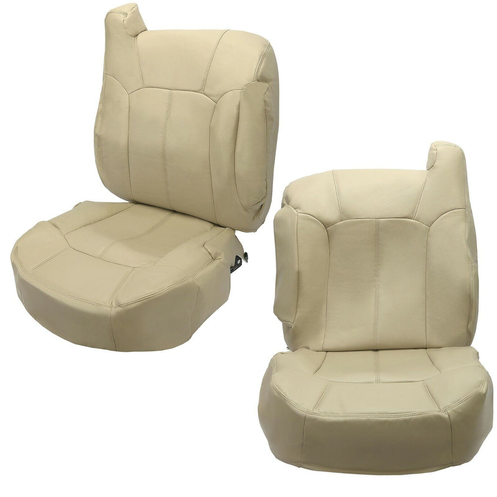 Tan Complete Front Seat Covers Kit for Chevy Tahoe Suburban 1500 2500 1999-2002