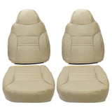 For 2000 2001 Ford Excursion Limited Front Bottom & Top Leather Seat Cover Tan