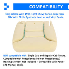 Load image into Gallery viewer, For 1995-2000 Chevy/Gmc Tahoe Silverado Driver Bottom Seat Foam Cushion Padding