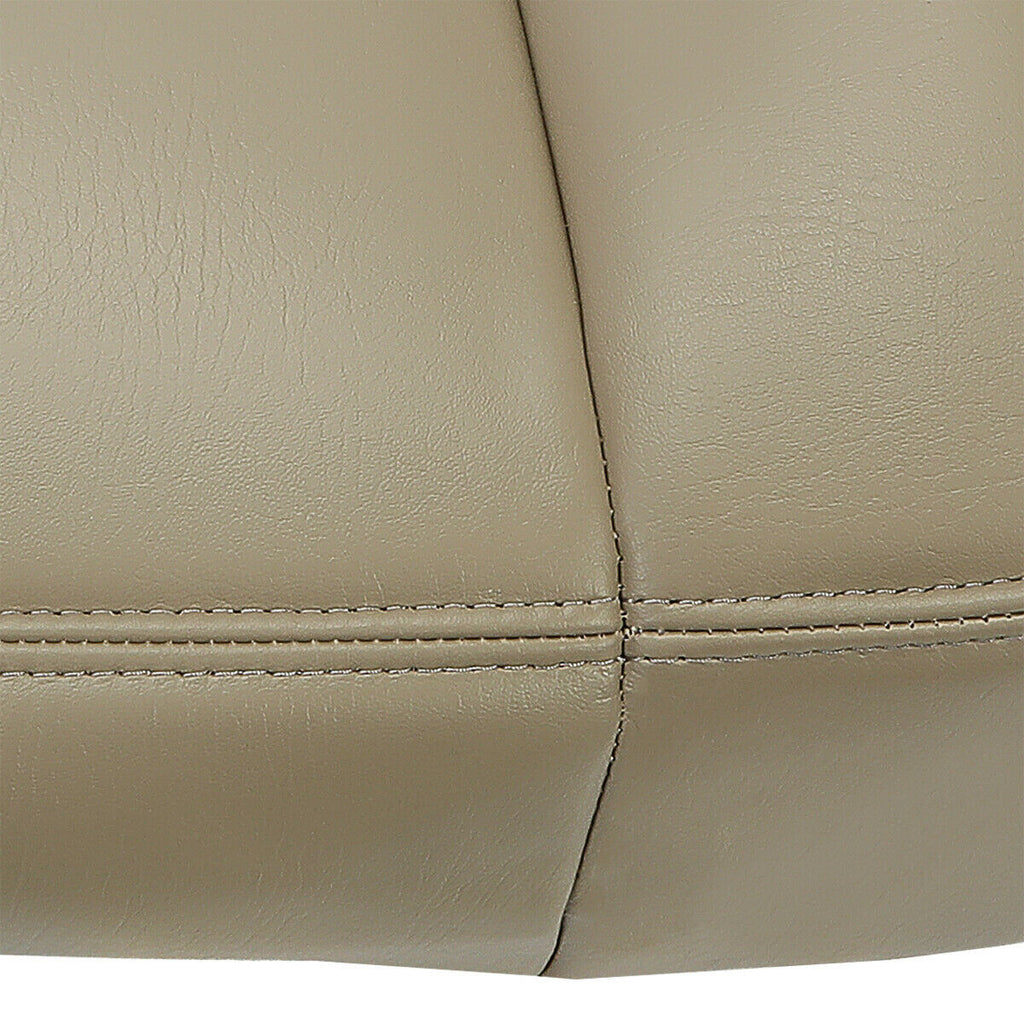 Front Synthetic Leather Seat Cover Tan for Chevy Silverado GMC Sierra 2003-2006