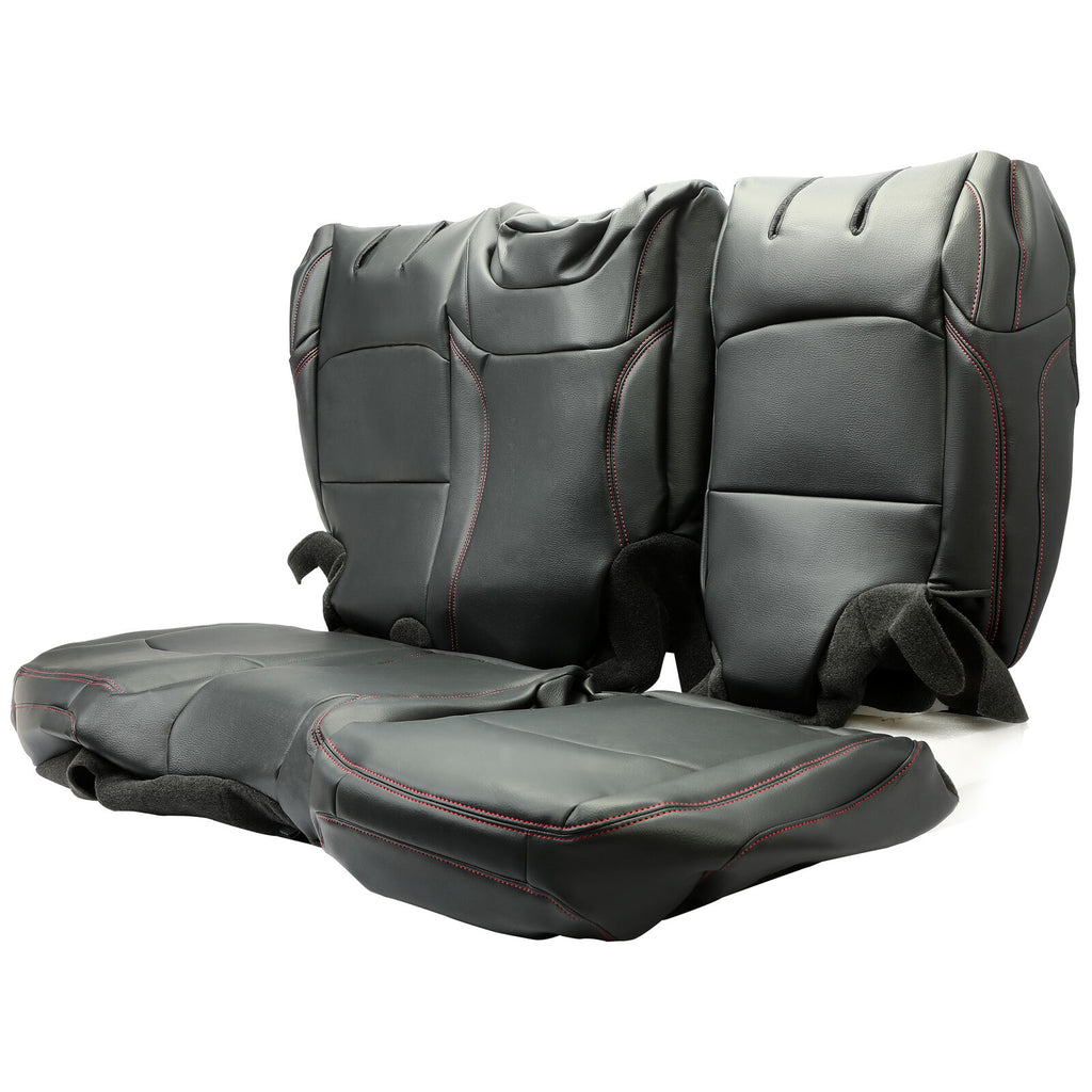 For Jeep Wrangler JL Unlmited 4DR 18-23 Full Set Seat Cover Synthetic Leather