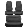 Front & Rear Full Set Seat Covers for Jeep Wrangler YJ TJ CJ7 CJ8 1976-2002
