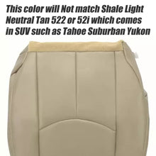 Load image into Gallery viewer, Fits 03-06 GMC Sierra Chevy Silverado Seat Cover Tan Driver Passenger Bottom-Top