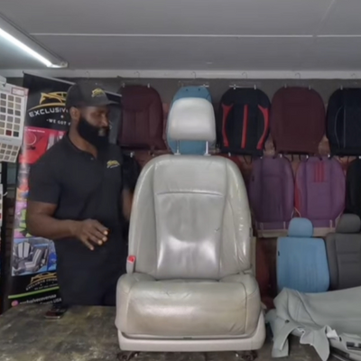 SEAT DISASSEMBLE AND UPHOLSTERY REMOVAL