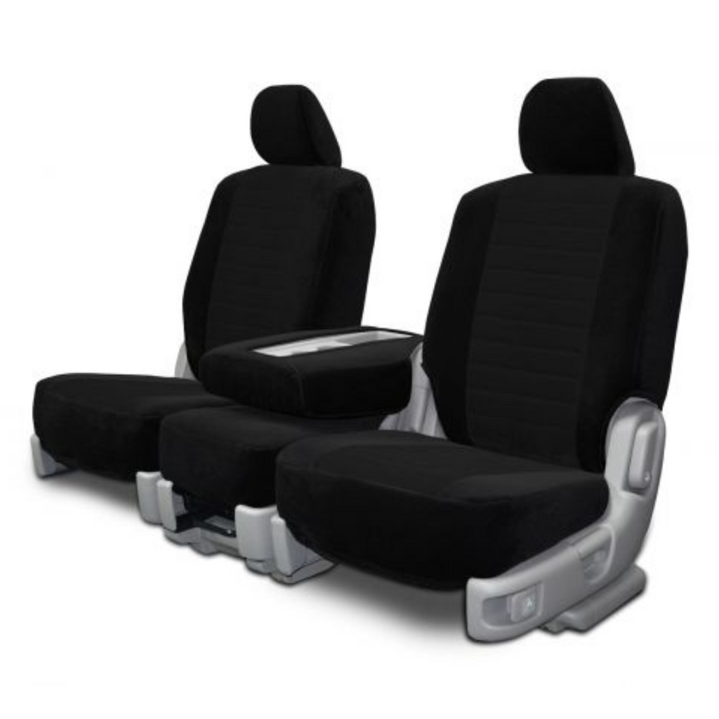 Two Tone Velour Custom Seat Cover