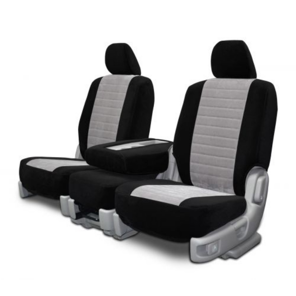 Two Tone Velour Custom Seat Cover
